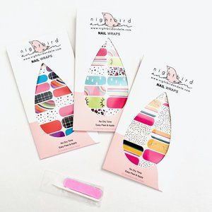 Brights Nail Wrap Bundle- 3 designs